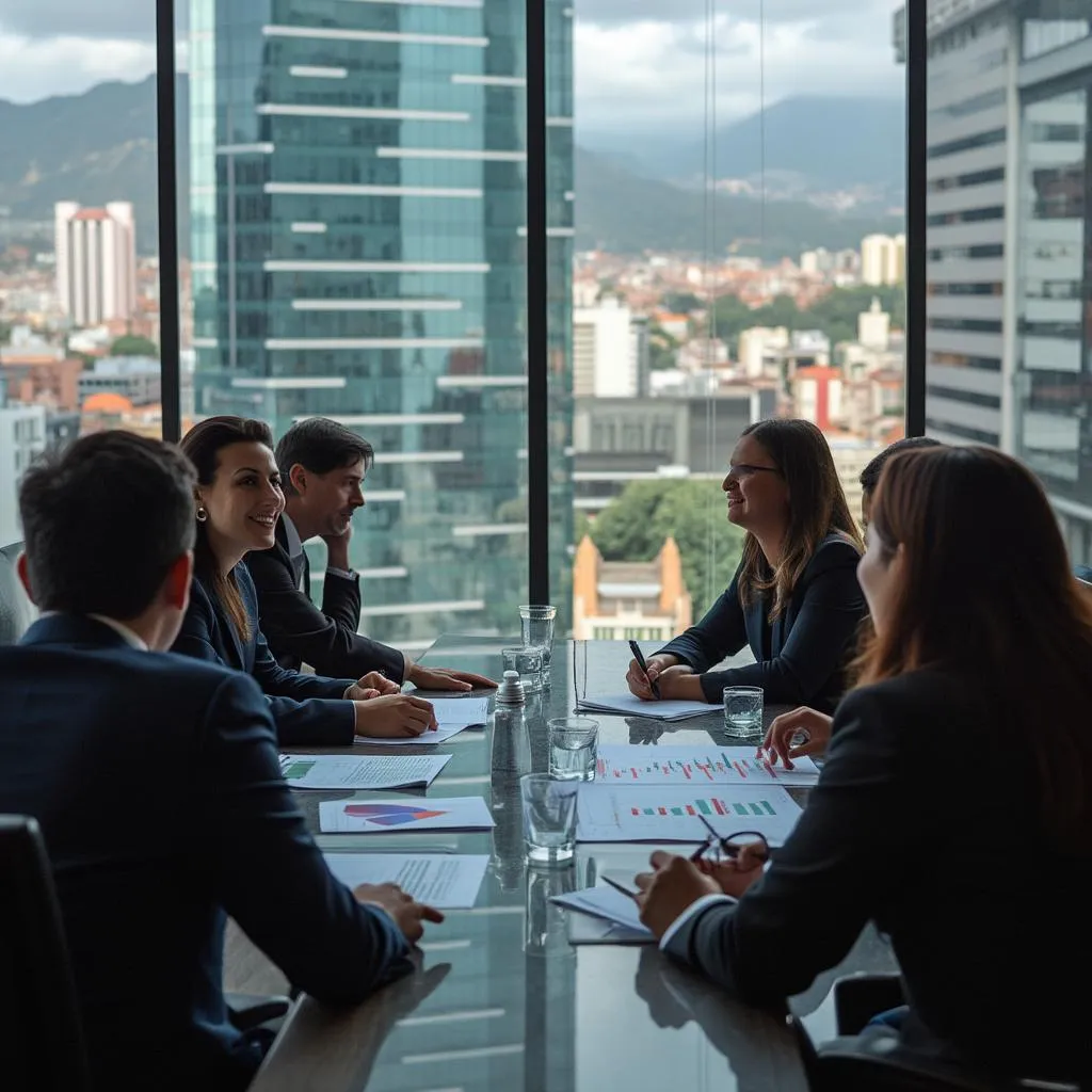 Reunión de negocios en InverCol